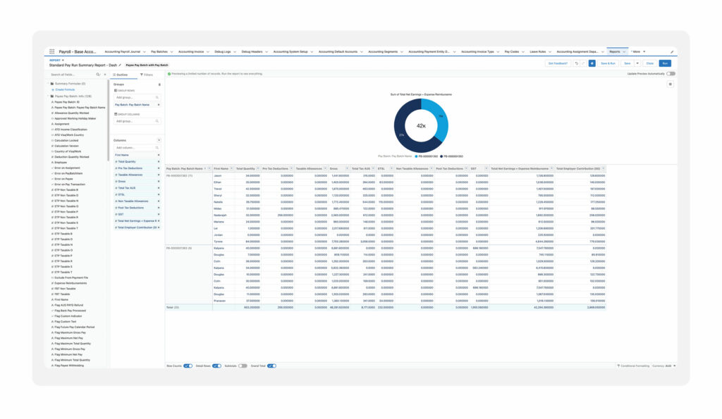 2cloudnine Payroll Report Feature